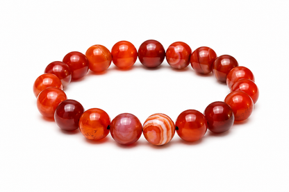 Natural Red Carnelian Bracelet for Courage, Confidence & Energy | StarVeda