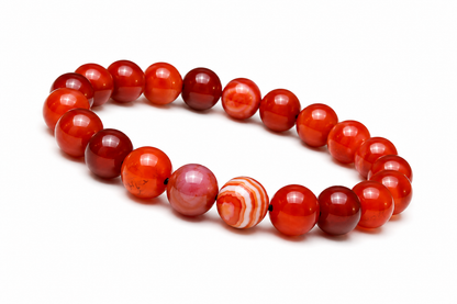 Natural Red Carnelian Bracelet for Courage, Confidence & Energy | StarVeda
