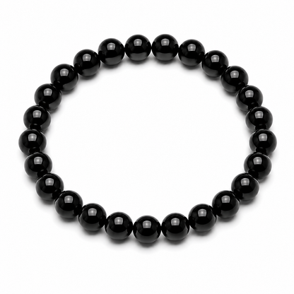 Natural Black Obsidian Bracelet for Protection & Grounding | StarVeda