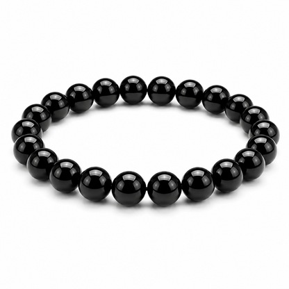 Natural Black Obsidian Bracelet for Protection & Grounding | StarVeda
