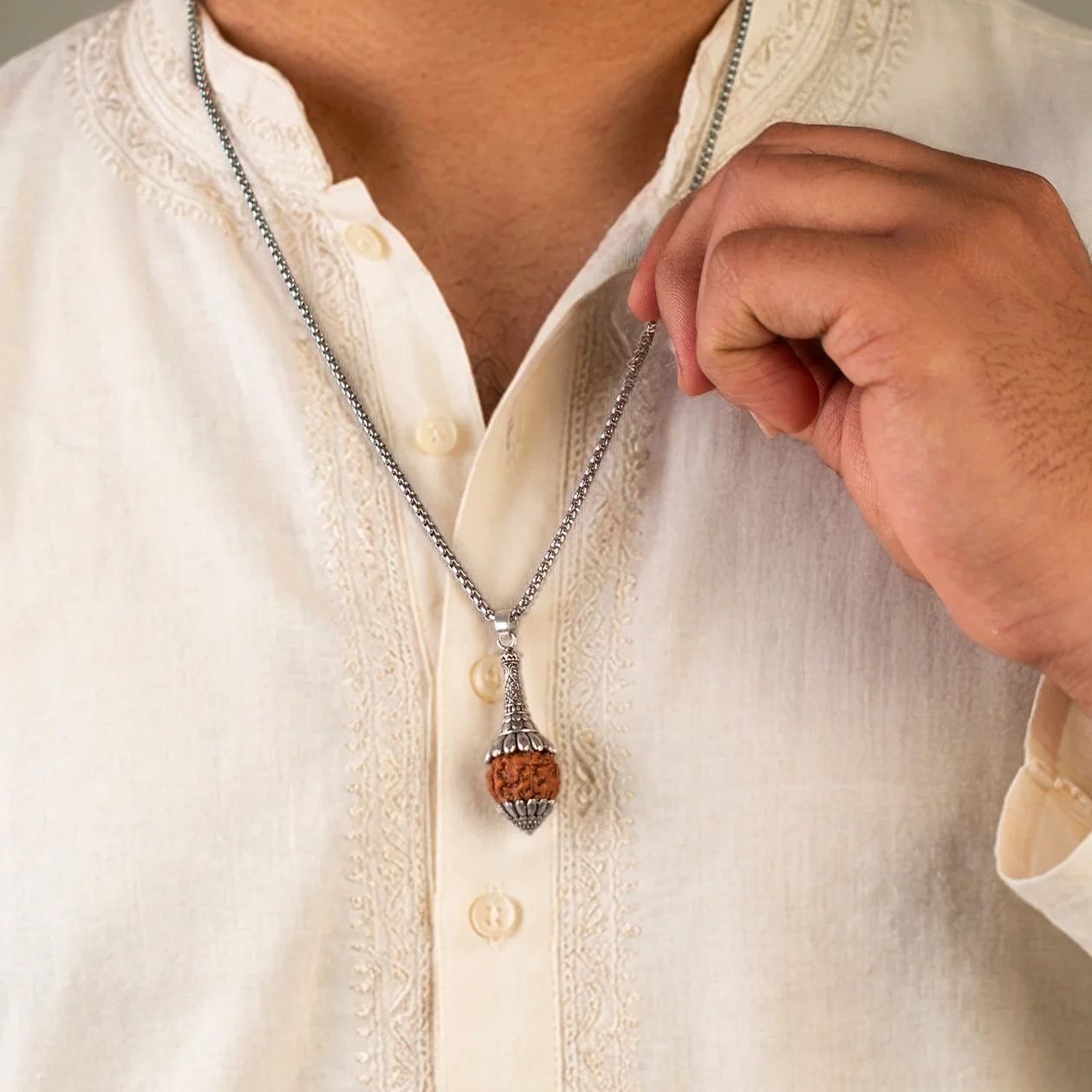 Hanuman Gada Rudraksha Pendant | Starveda